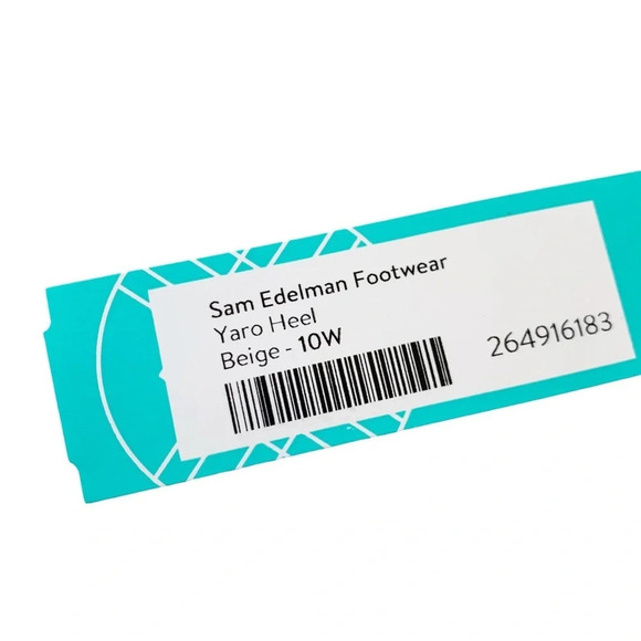 Sam Edelman Yaro Ankle Strap Sandal Beige Patent Ankle Strap Size 10 WIDE NWT - Picture 10 of 12